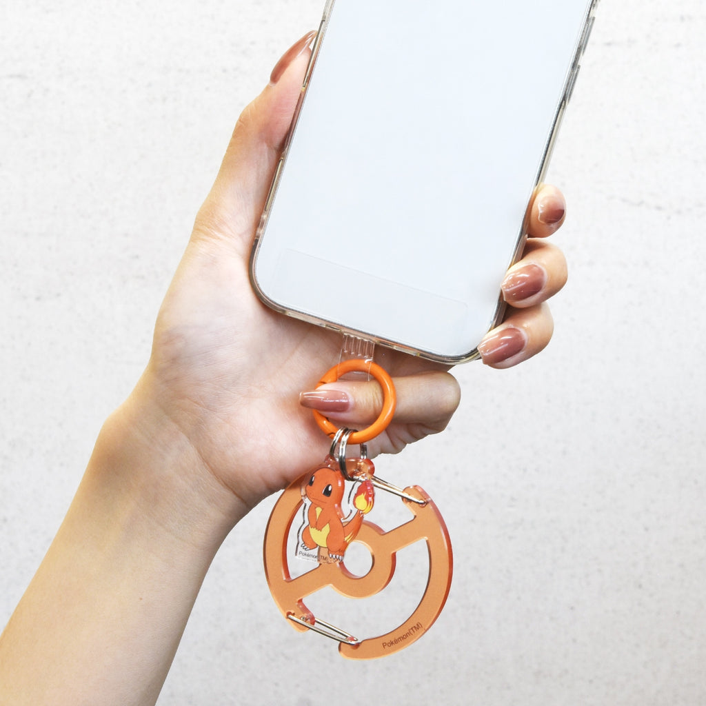 Charmander Hitokage Multi Ring for Smartphone Carabiner Pokemon Center Japan