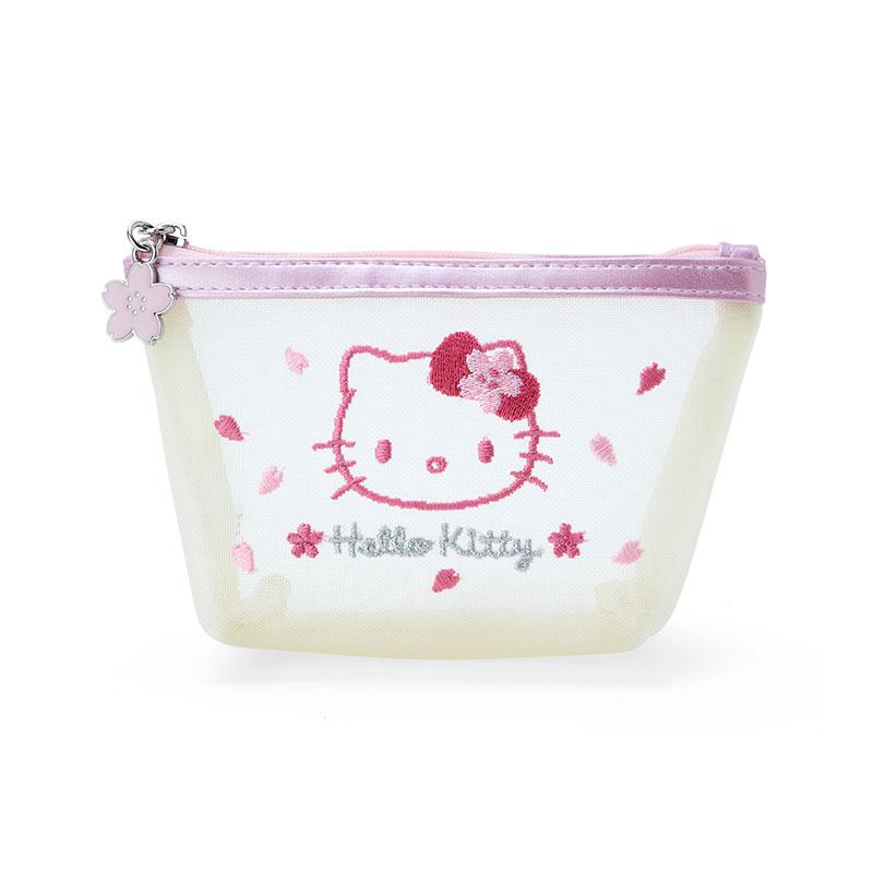 Hello Kitty Mesh Pouch Sakura Sanrio Japan 2024