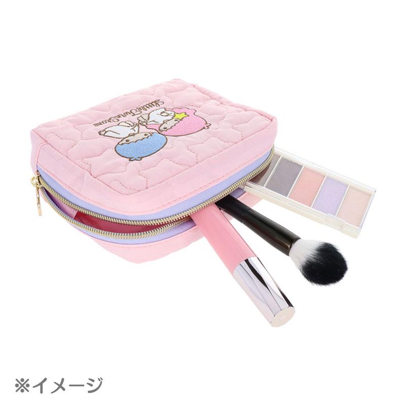 Little Twin Stars Kiki Lala Quilting Pouch Pink Sanrio Japan 2025