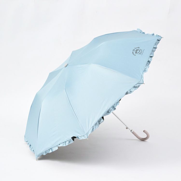 Pickles the Frog Folding Umbrella Frill Sax Blue Japan 2025