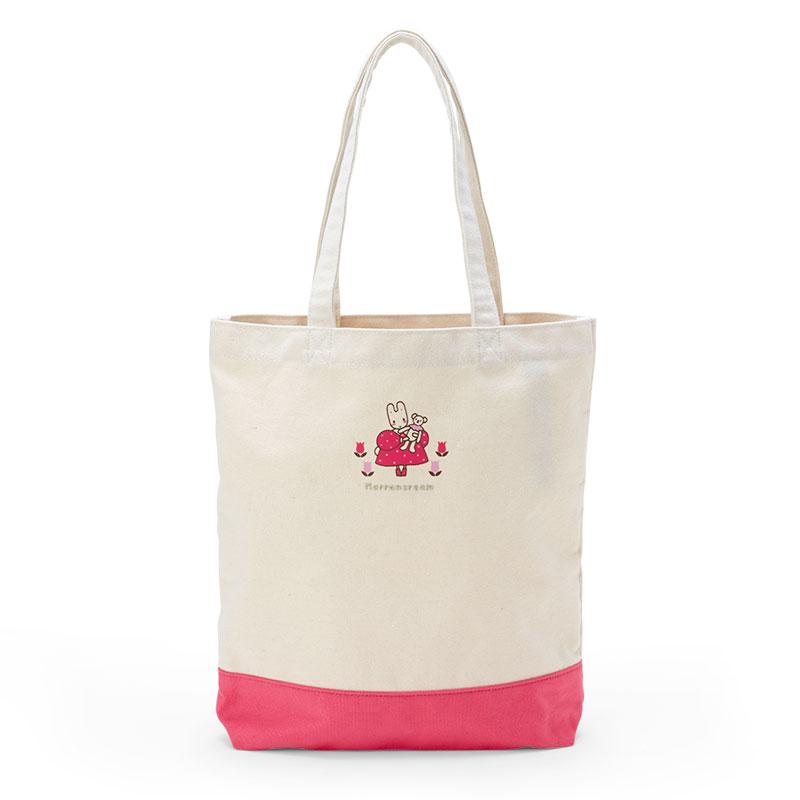 トートバッグ MOLLIOLLI Kitty Rabbit Ecofur Mini Bag Frel Hood Beige MW4WB Marron Cream A4 Tote Bag Flower Sanrio Japan 2024 – VeryGoods.JP