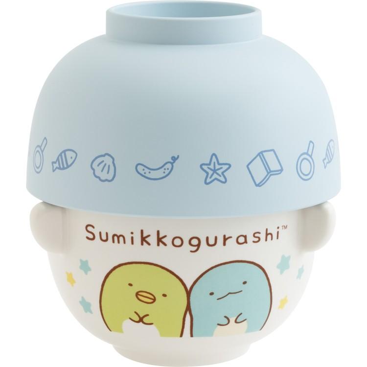 Sumikko Gurashi Penguin ? & Tokage Lizard Bowl Set Blue San-X Japan 2025