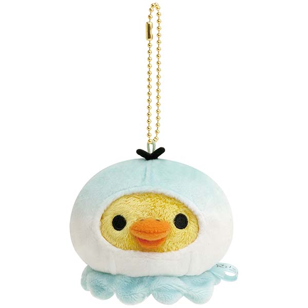 Kiiroitori Yellow Chick Plush Keychain Jellyfish Umirila Kibun San-X Japan