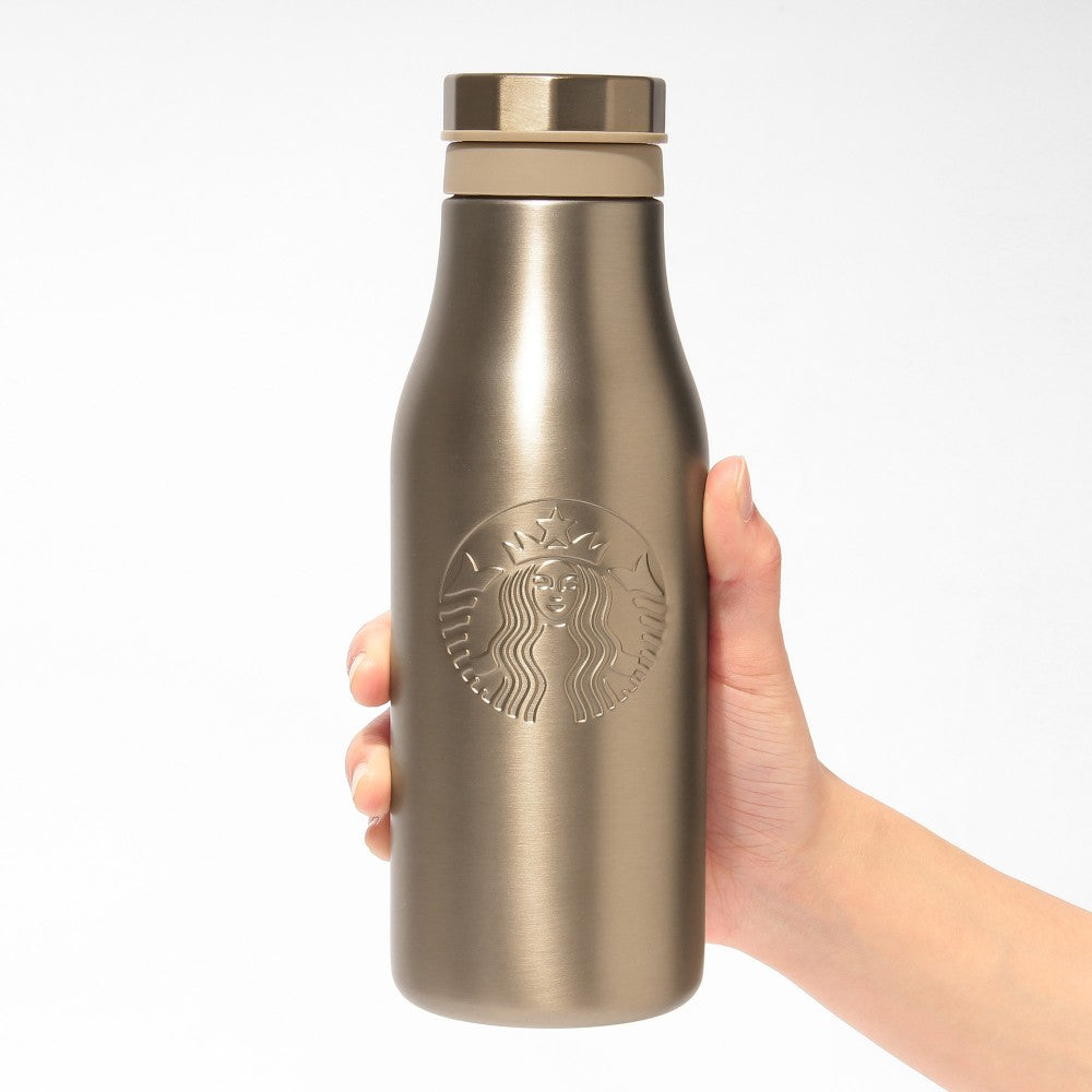 Stainless Logo Bottle Gold 473ml Starbucks Japan 2025 Spring Tumbler