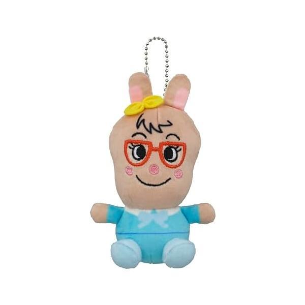 Teacher Mimi sensei Mochi Fluffy Marshmallow Plush Keychain Anpanman Japan