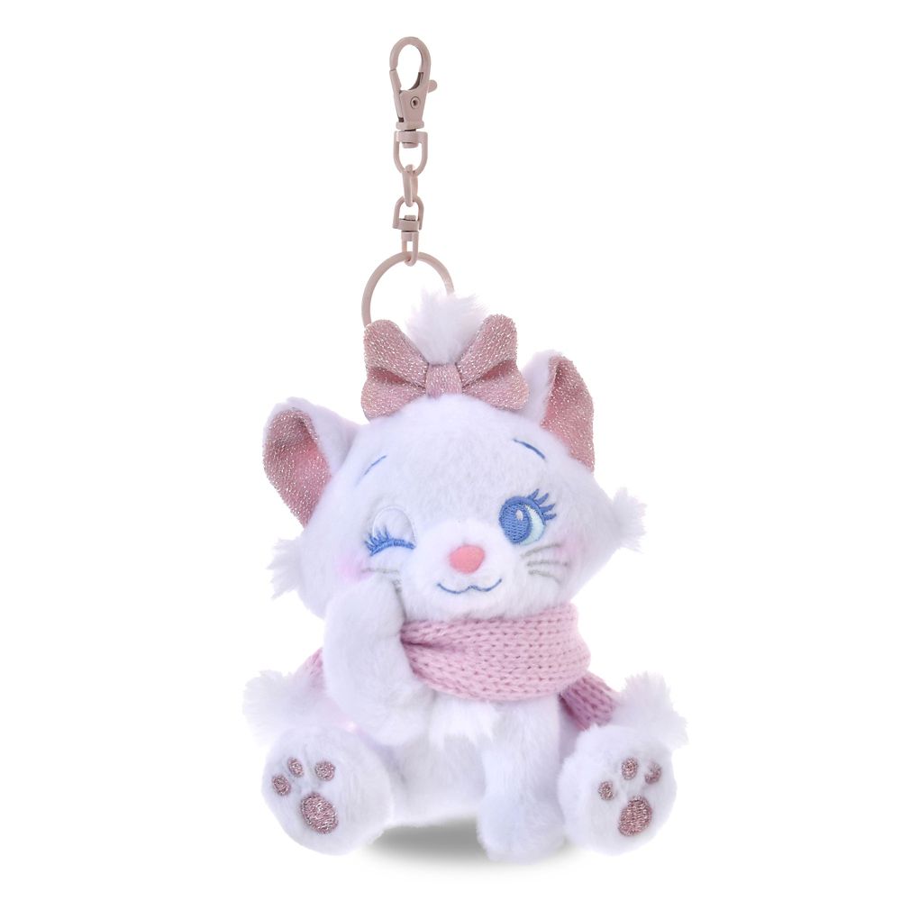 Marie Cat Plush Keychain Winter Shiny Color Disney Store Japan The Aristocats