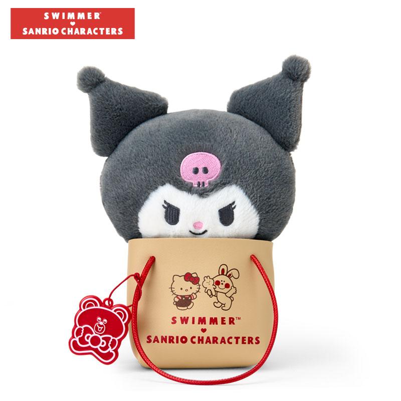 Kuromi Plush Doll in Bag SWIMMER Sanrio Japan 2025
