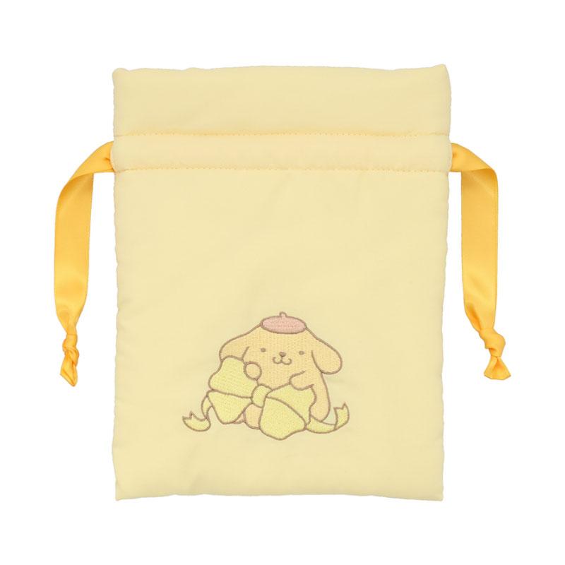 Pom Pom Purin Drawstring Pouch Cushion Ribbon Sanrio Japan 2024