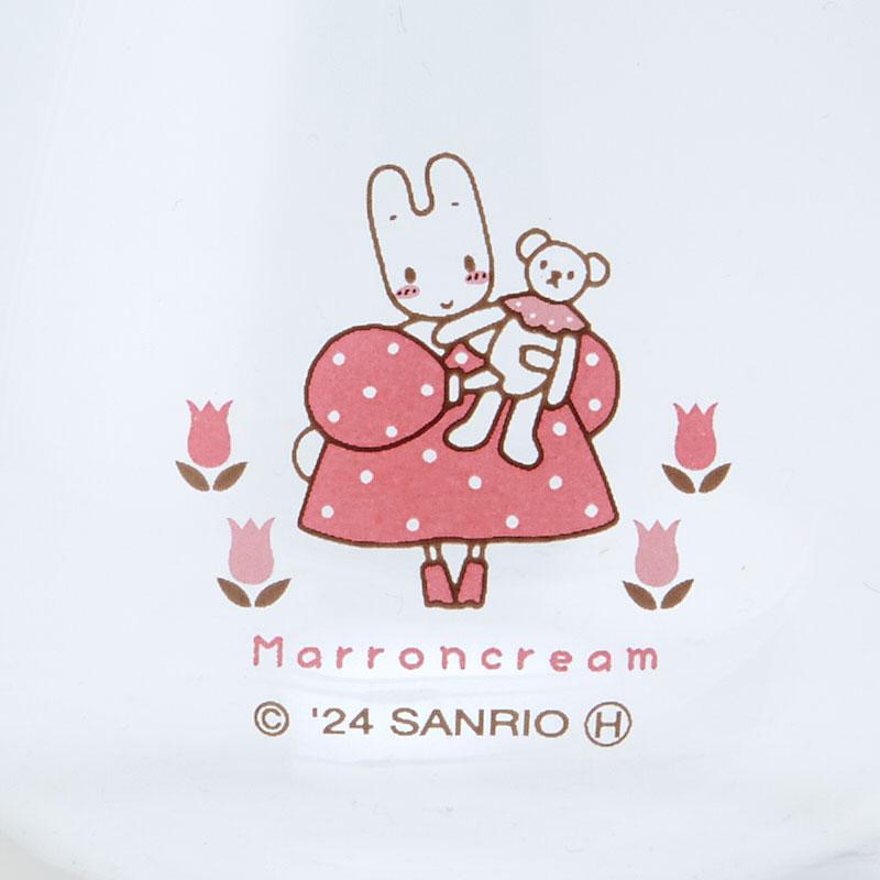 Marron Cream Wobble Tumbler Glass Cup Flower Sanrio Japan 2024