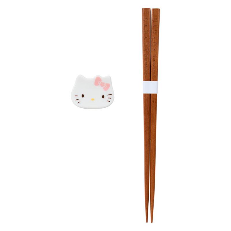 Hello Kitty Chopsticks Rest Set Pink Ribbon Sanrio Japan 2025