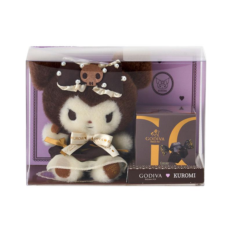 Kuromi GODIVA Chocolate Plush Mascot Keychain Sanrio Japan Valentine's Day 2025