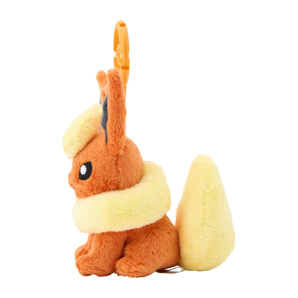 Flareon Booster Plush Keychain with Carabiner Pokemon Center Japan 2024