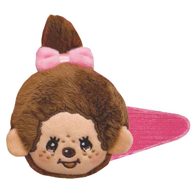 Monchhichi Plush Hair Clip Girl Pink Japan 2025