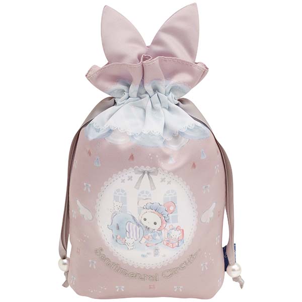 Sentimental Circus Drawstring Pouch Sorairohakuchumu San-X Japan