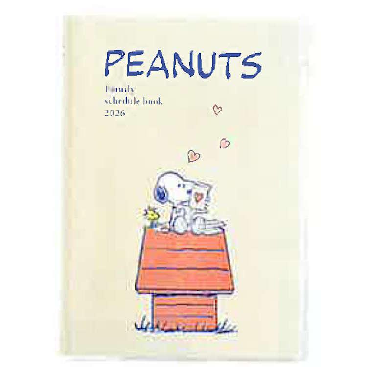 PEANUTS Snoopy 2026 Schedule Book A6 Monthly Dog House Japan