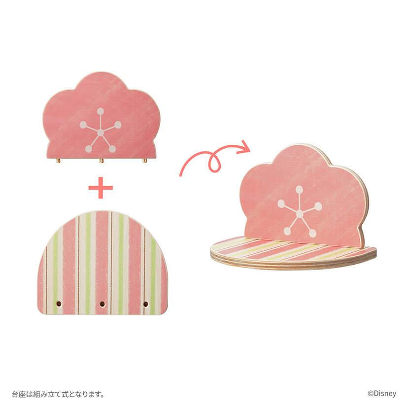 Mickey Minnie KIDEA Toy Wooden Blocks Peach Doll's Festival Disney Store Japan