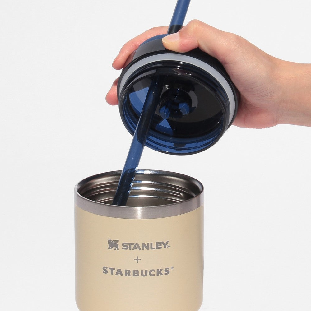 Starbucks Japan Autumn 2025 3WAY Stainless Tumbler STANLEY Moon Beige 591ml