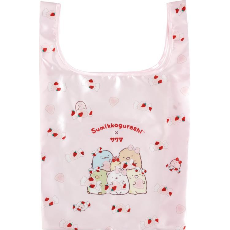 Sumikko Gurashi Eco Shopping Tote Bag Strawberry Milk Candy Sakuma San-X Japan