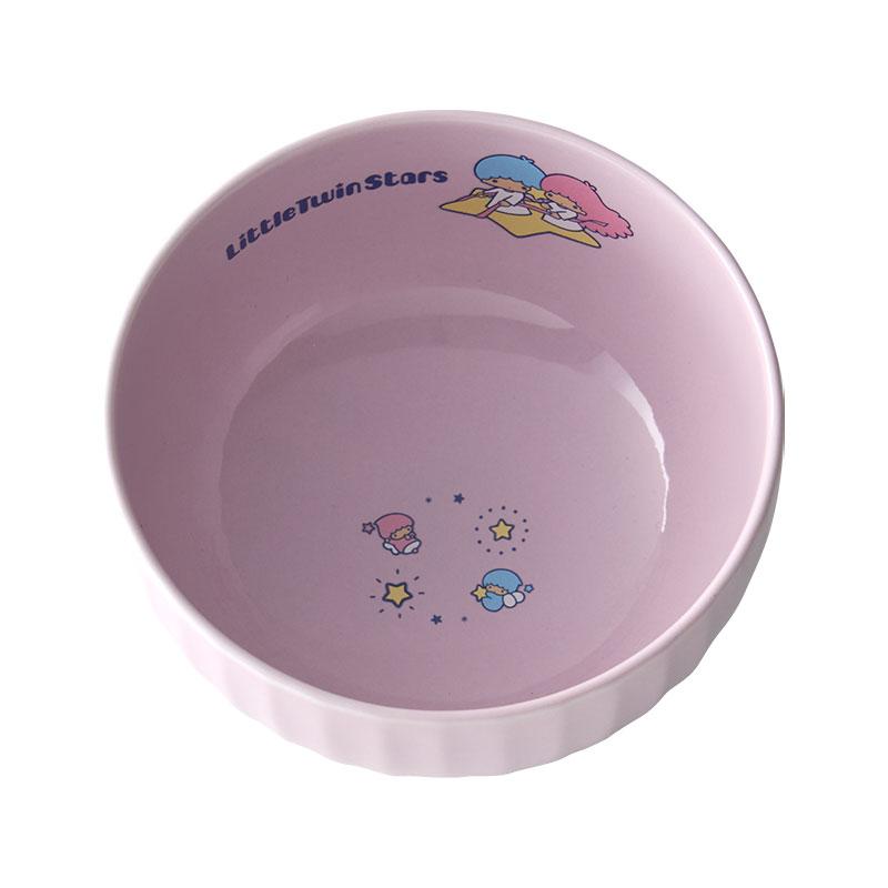 Little Twin Stars Kiki Lala Ceramic Bowl Purple Sanrio Japan 2025