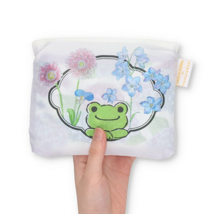 Pickles the Frog Eco Shopping Tote Bag Hibiyakadan Flower Japan 2025