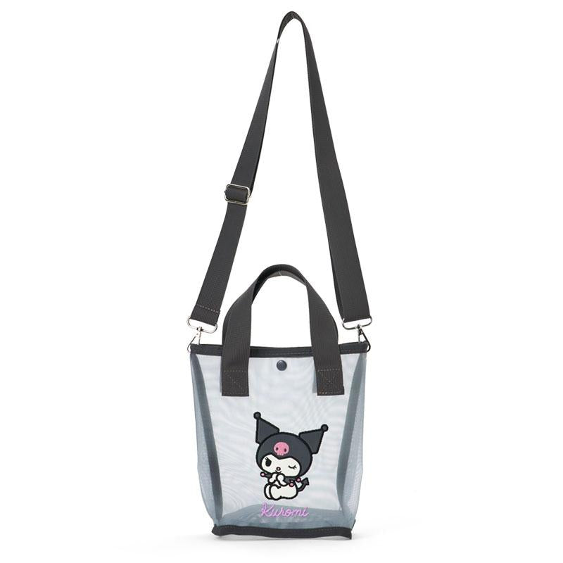 Kuromi Mesh 2WAY Tote Shoulder Bag Sanrio Japan 2025