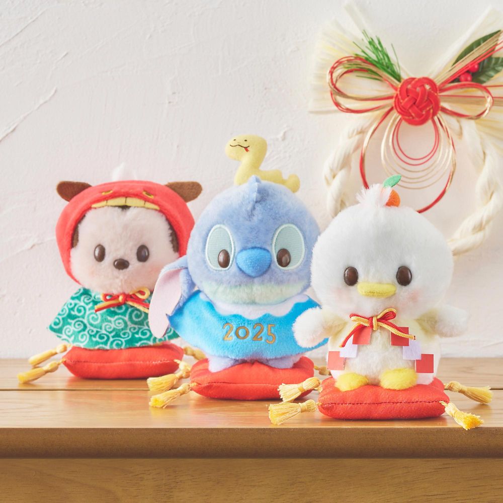 Stitch Plush Doll Urupocha-chan Disney Store Japan New Year 2025