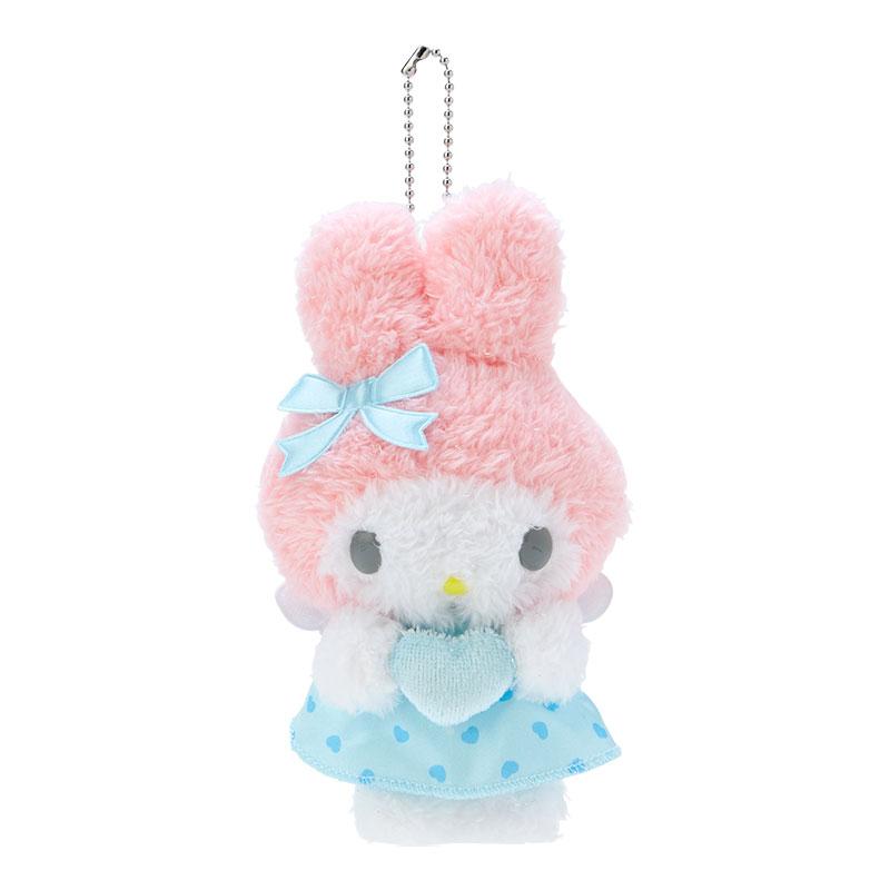 My Melody Plush Mascot Holder Keychain Dreaming Angel Blue Sanrio Japan 2024