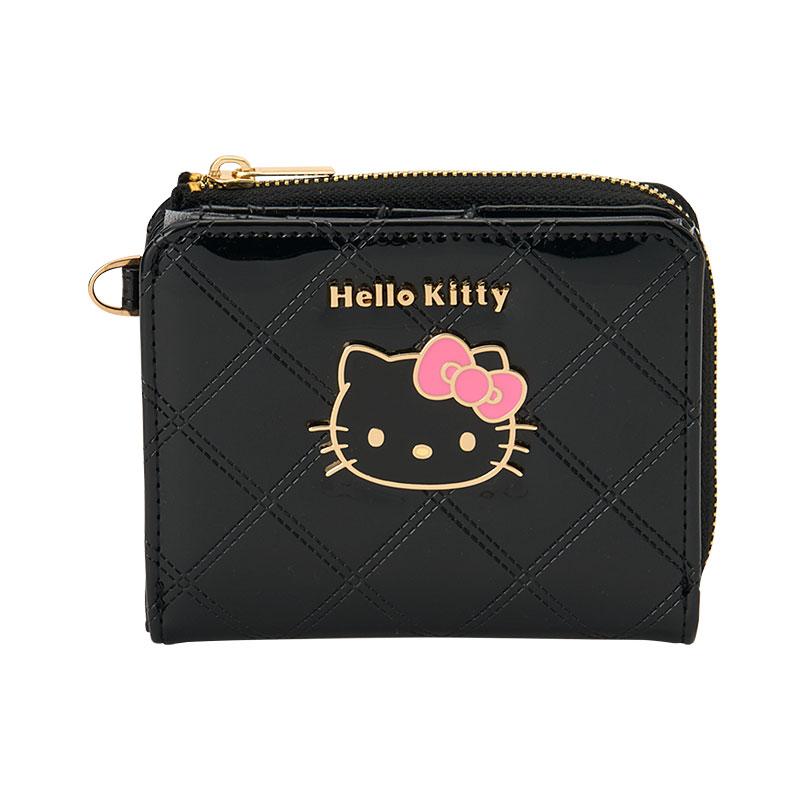 Hello Kitty Bifold Wallet Black Sanrio Japan 2025