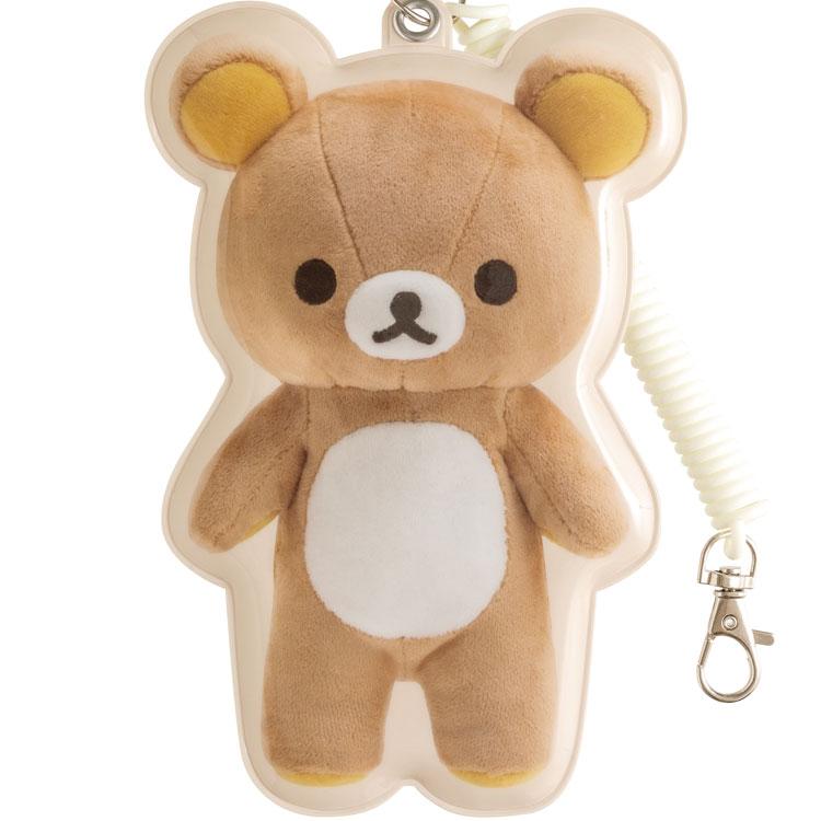 Rilakkuma Pass Case Die-cut Stuffed Animal Photos San-X Japan 2025