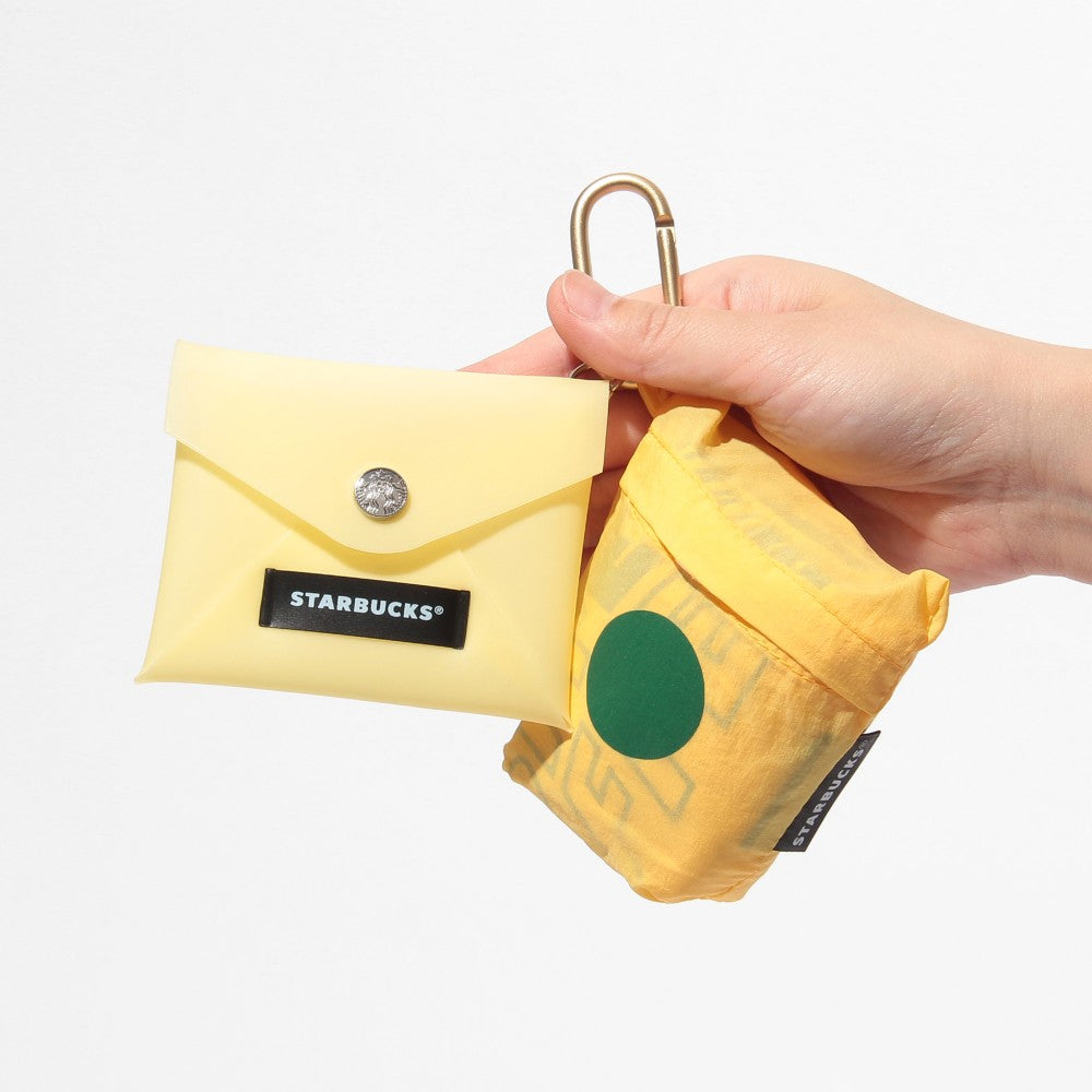 Starbucks Japan 2-layer TOGO ECO Bag Card Case Yellow 2025