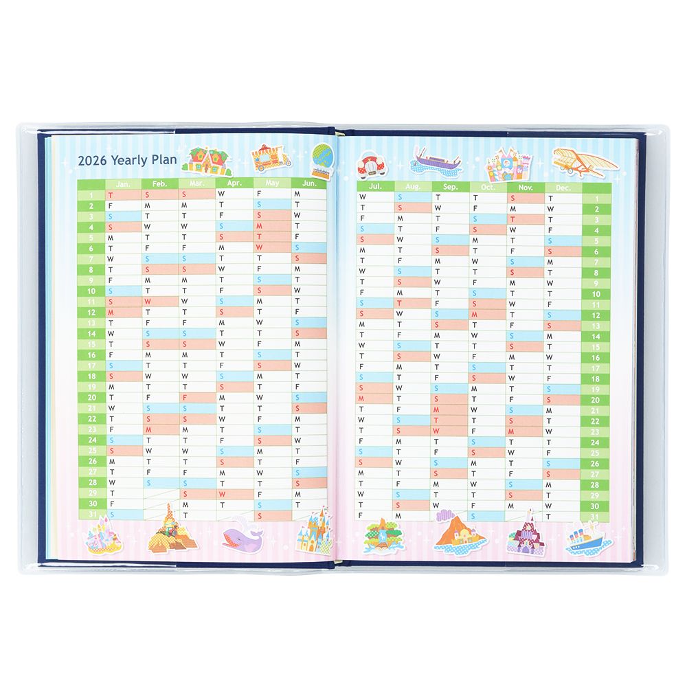 2026 Schedule Book Weekly Tokyo Disney Resort Japan Store Limit