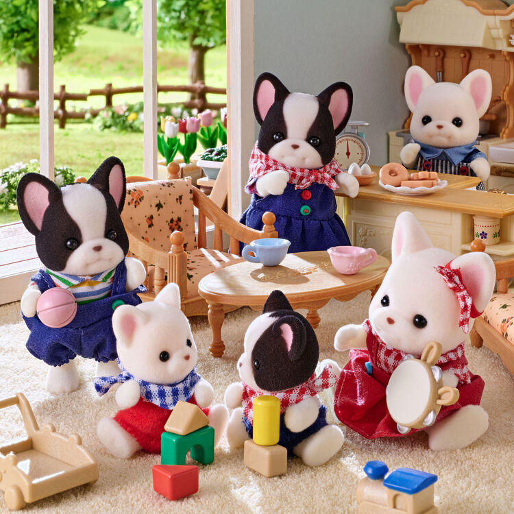 Sylvanian Families French Bulldog Family Doll Set EPOCH Japan