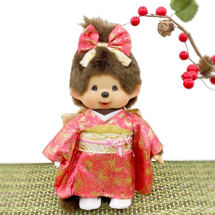 Monchhichi Doll 21cm Girl Kimono Japan 2025