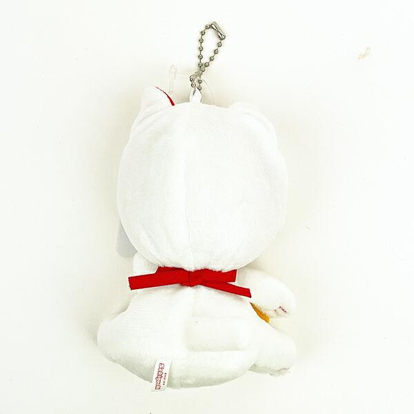 Monchhichi Plush Keychain Lucky Cat Maneki Neko Big Face Japan 2025