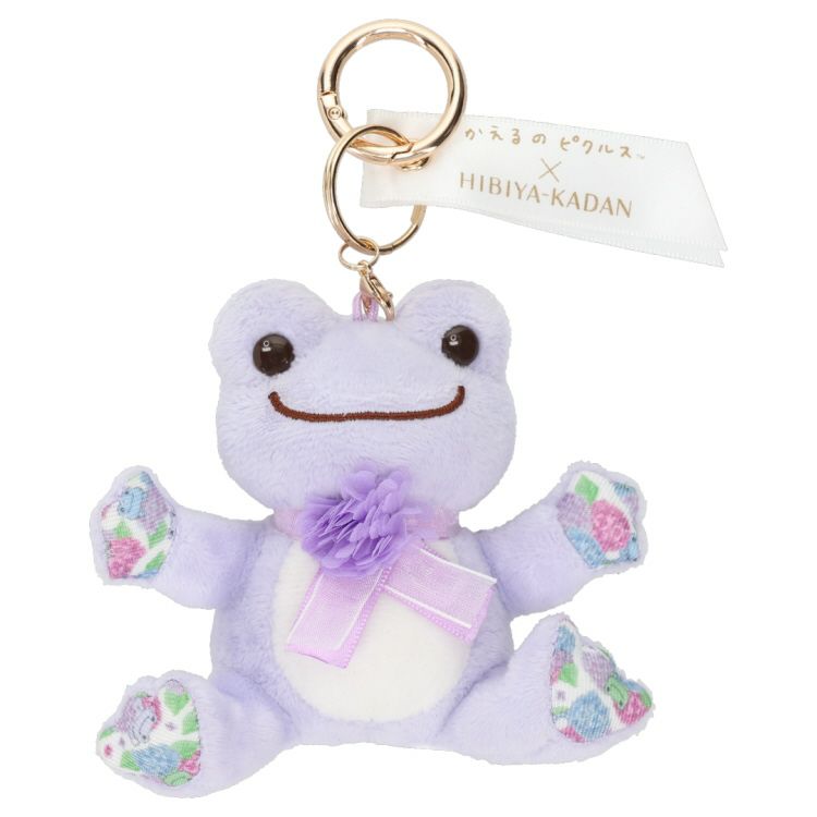 Pickles the Frog Plush Keychain Hibiyakadan Flower Japan 2025