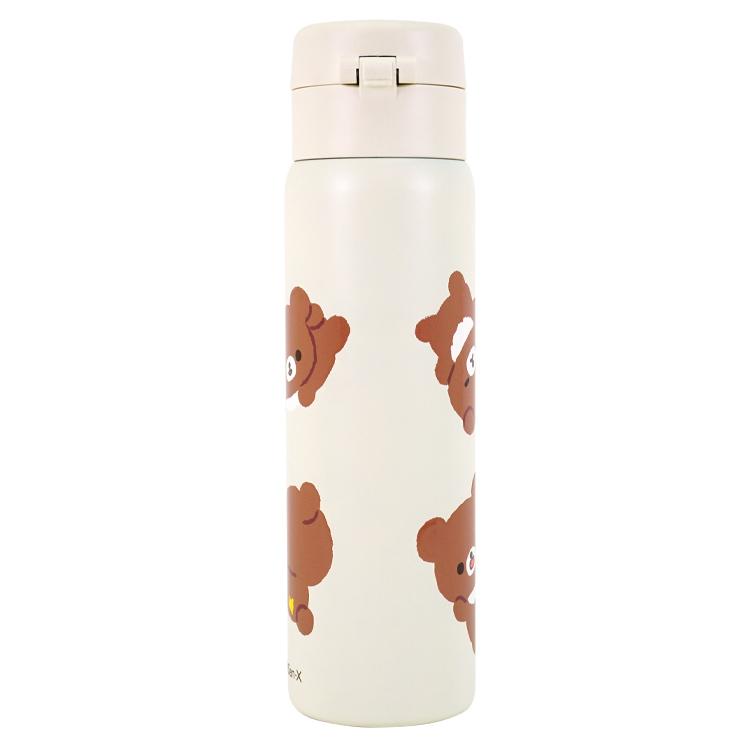 Chairoikoguma Marche Stainless Bottle 480ml Rilakkuma Store Limit San-X Japan