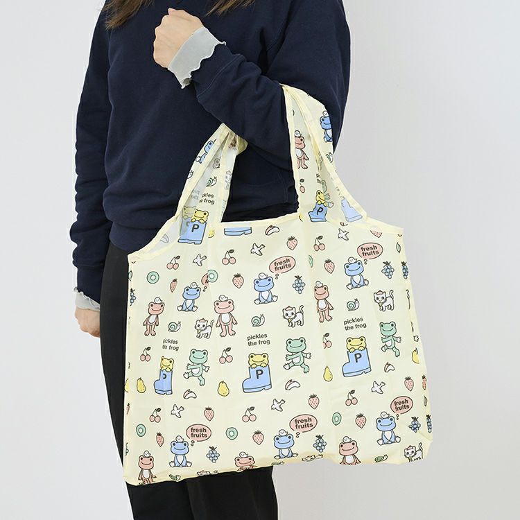 Pickles the Frog Eco Shopping Tote Bag always fruits Japan 2025