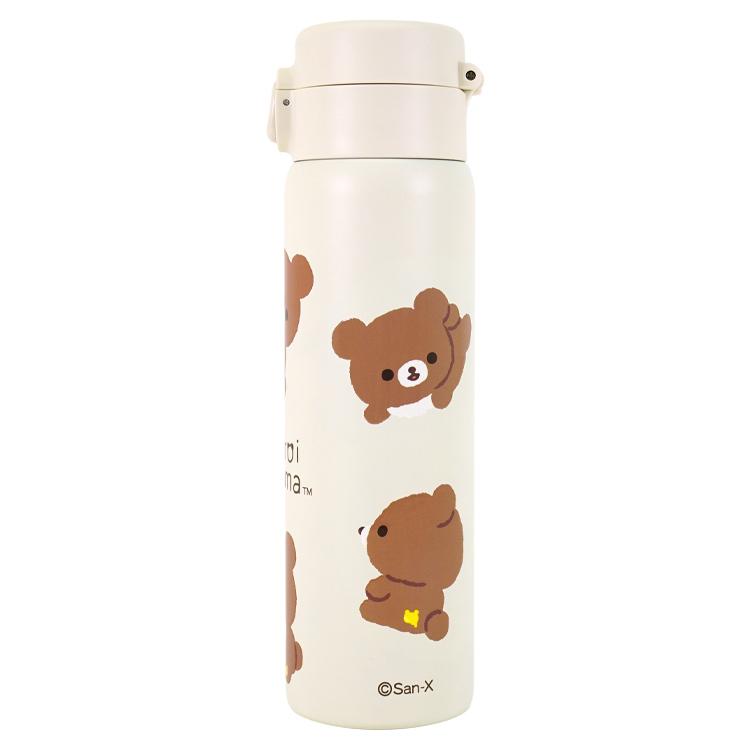 Chairoikoguma Marche Stainless Bottle 480ml Rilakkuma Store Limit San-X Japan