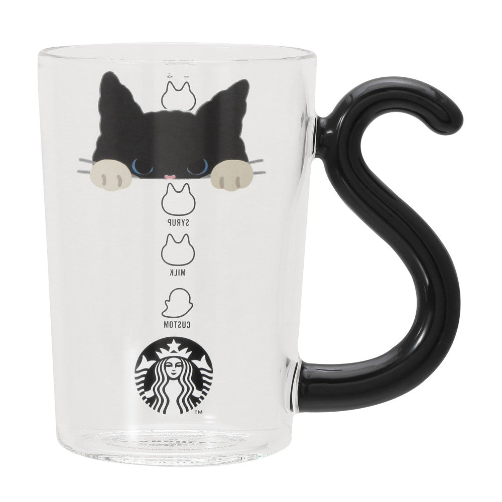 Starbucks Japan Halloween 2025 Cat Glass Mug Cup 296ml