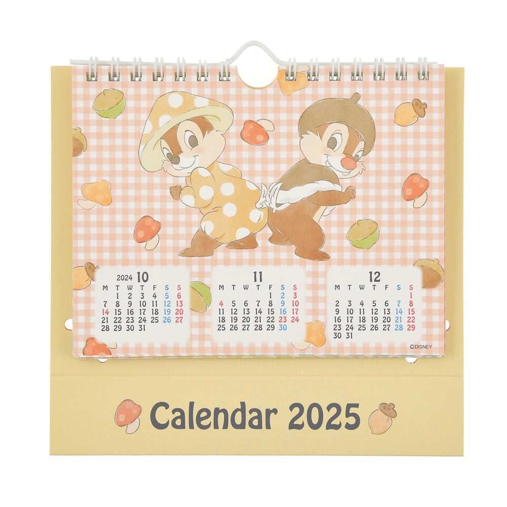 Chip & Dale Calendar Desktop 2025 Pop-Up Disney Store Japan