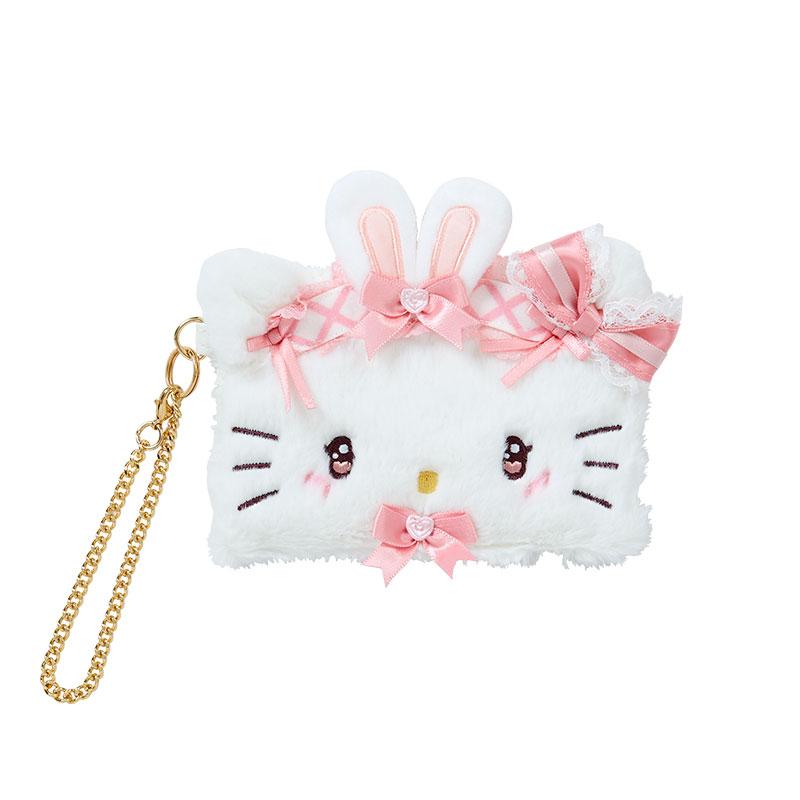 Hello Kitty Card Case Face Shape Dream Ribbon Sanrio Japan 2024