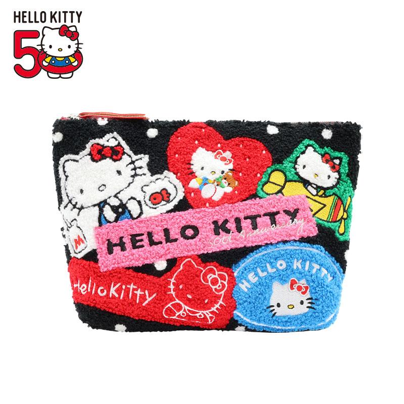 Hello Kitty 50th Anniversary Pouch Sagara Embroidery Sanrio Japan 2024