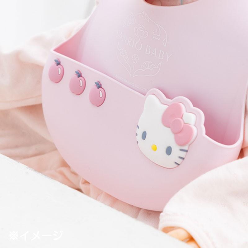 Hello Kitty Silicone Baby Bib Feeding Sanrio Japan