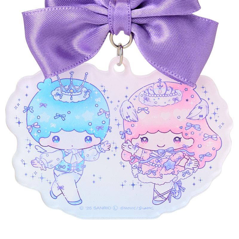 Little Twin Stars Acrylic Keychain Key Holder Ribbon DOLLY MIX Sanrio Japan