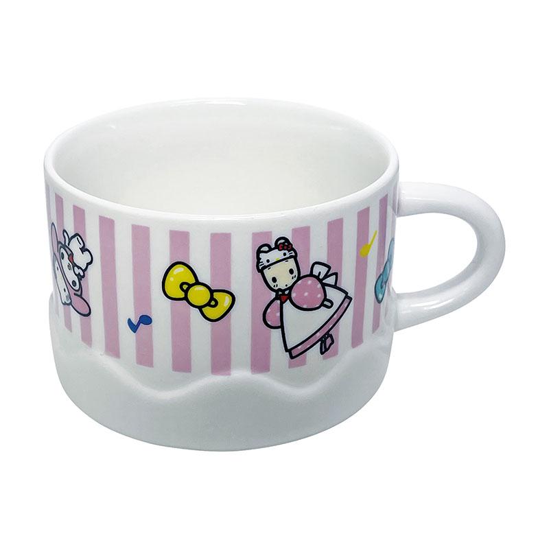 Hello Kitty 50th Anniversary Porcelain Teapot & Mug Cup Set Cake Sanrio Japan