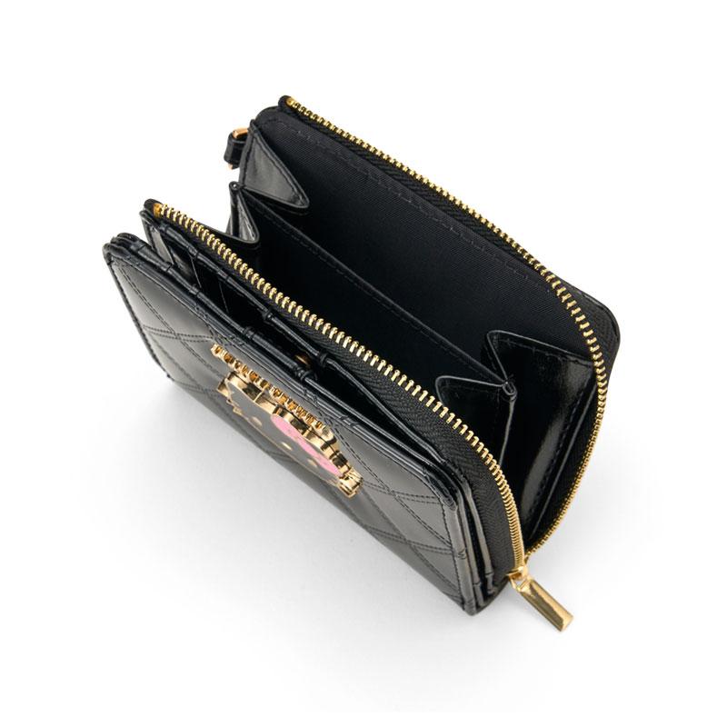 Hello Kitty Bifold Wallet Black Sanrio Japan 2025