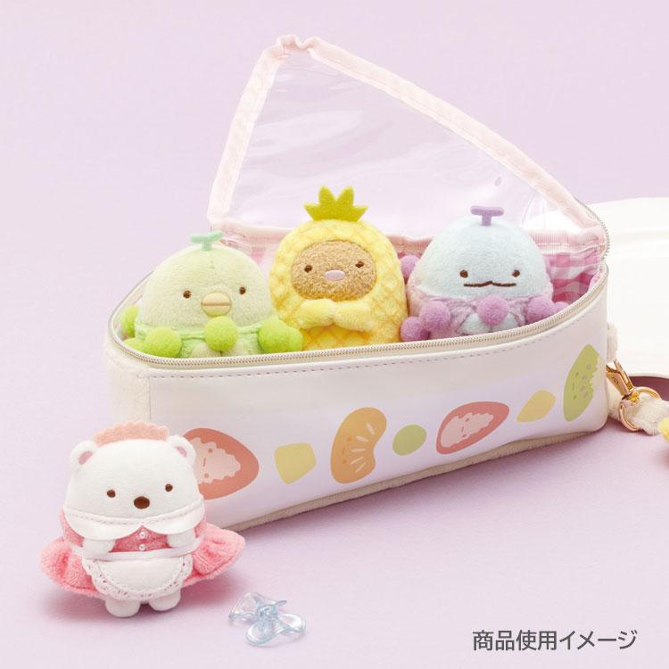 Sumikko Gurashi Outing Pouch for mini Plush Sandwich Fruit Parlor San-X Japan
