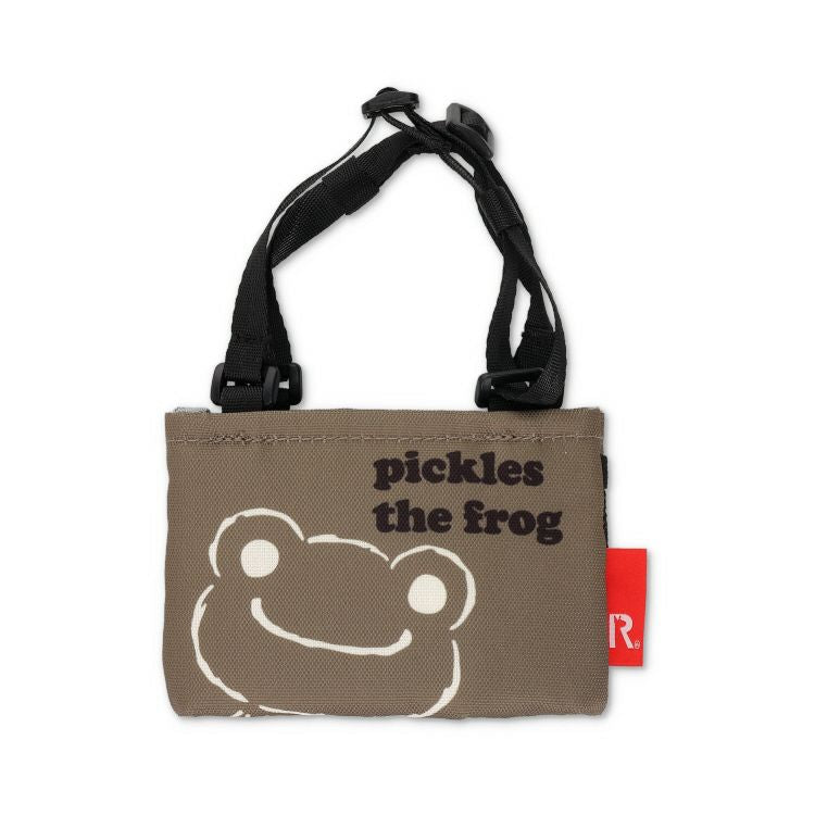 Pickles the Frog Tote Bag ROOTOTE IP. Roo Cup Drink Holder Brown Japan