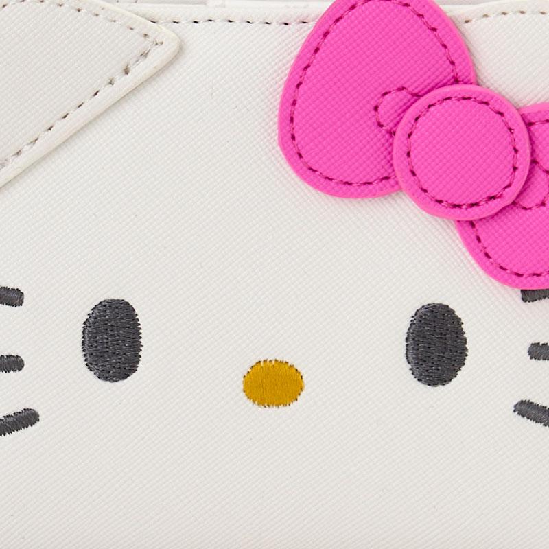 Hello Kitty Bi-fold Wallet Face Shape Sanrio Japan 2024