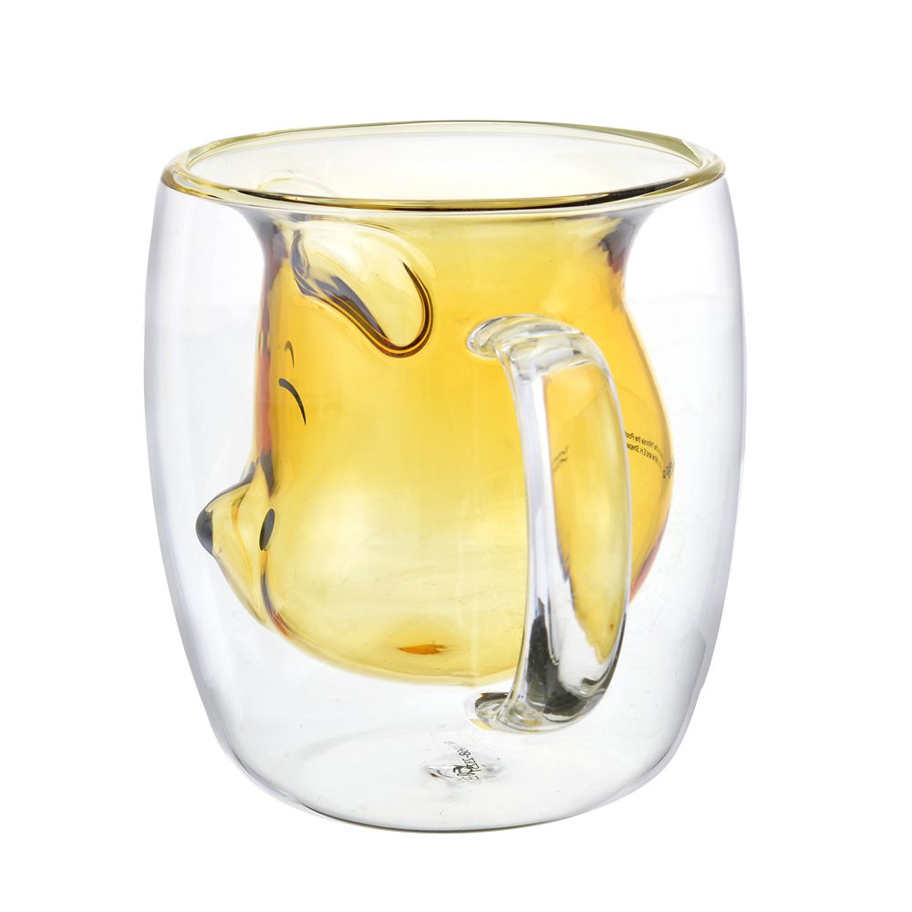 Winnie the Pooh Double Wall Glass Mug Cup Disney Store Japan 2025 Drinkware